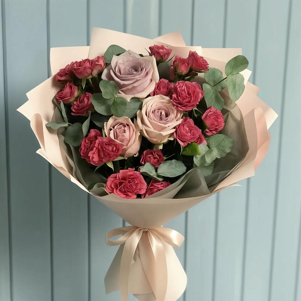 Букет цветов из: Гвоздики и Розы в Светлограде
