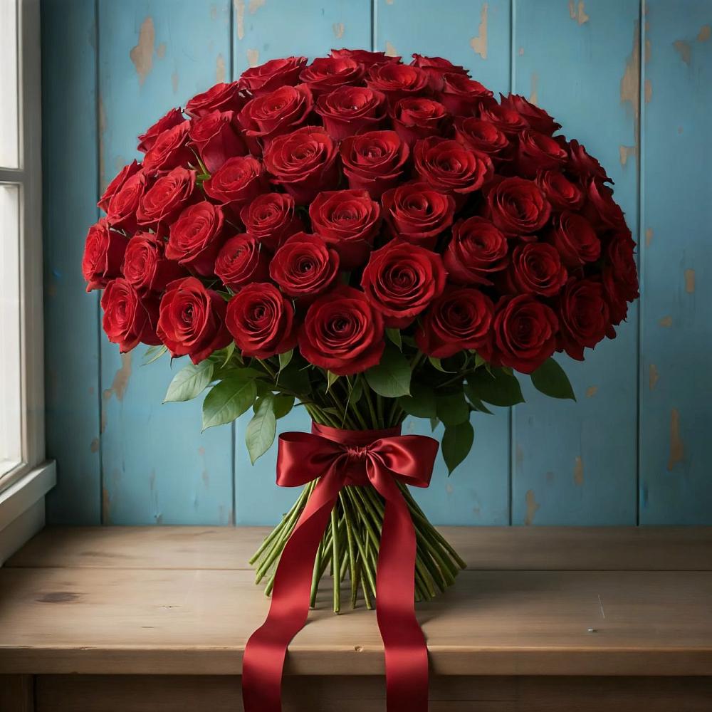 Букет Красные розы Блэк Меджик в Светлограде