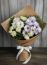 Букет цветов из:  Хризантемы и Розы #REPLACE_PRED# Светлограде