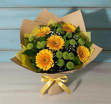 Букет цветов из:  Герберы и Хризантемы #REPLACE_PRED# Светлограде