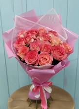Букет 15 Розовых роз Равель в Светлограде