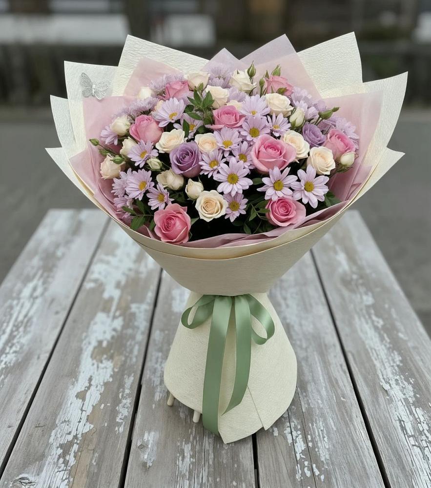 Букет цветов из: Розы и Хризантемы в Светлограде